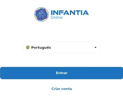 Tela inicial do app