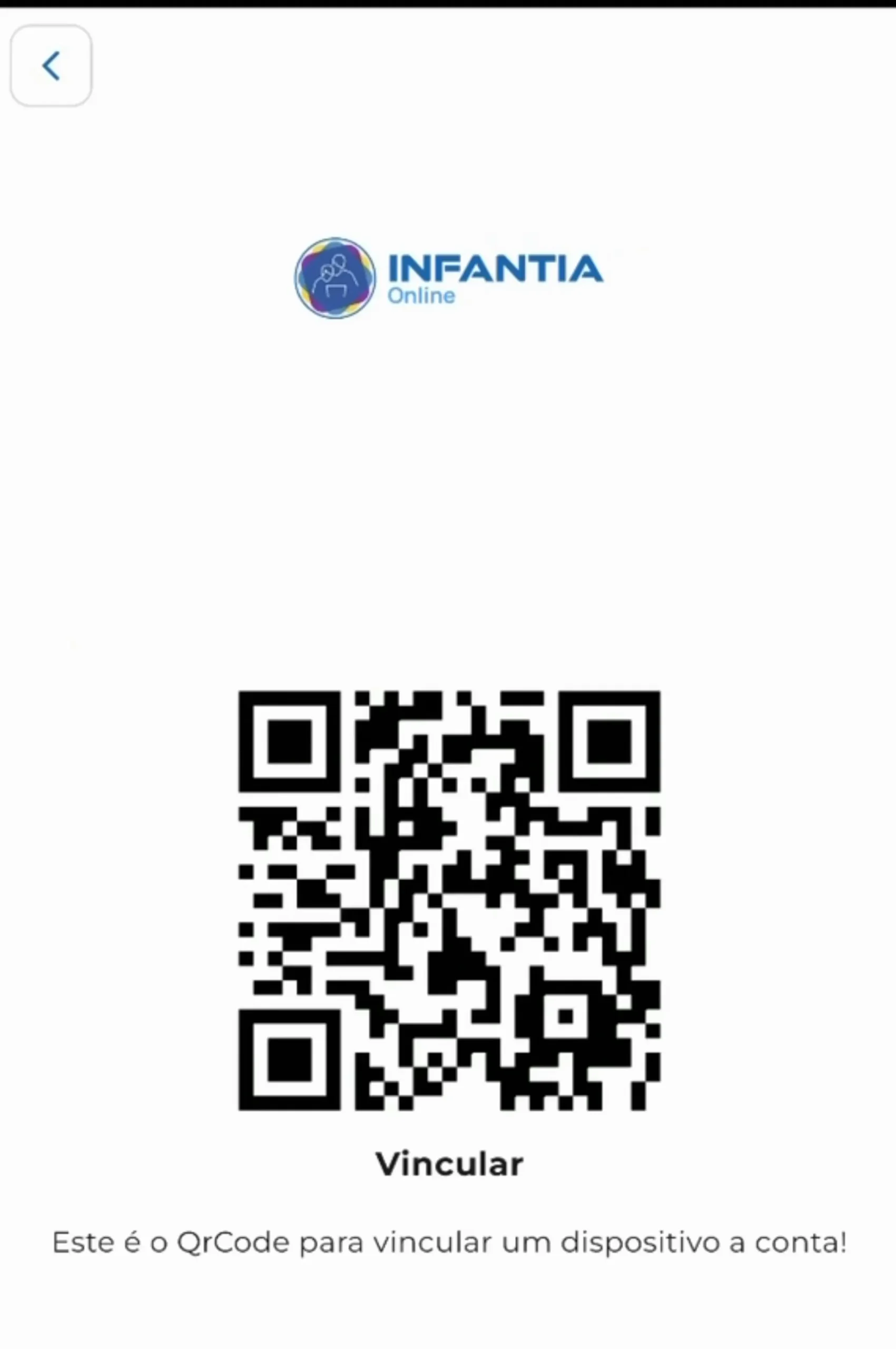 QR Code de vinculação